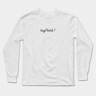 Kayf Halik - black Long Sleeve T-Shirt